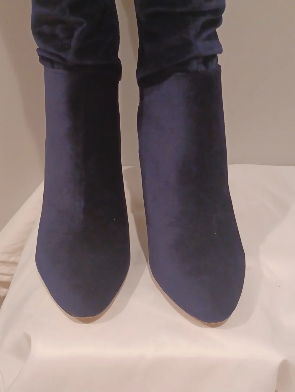 INC Women's Tall Slouch Stiletto Boots - Navy